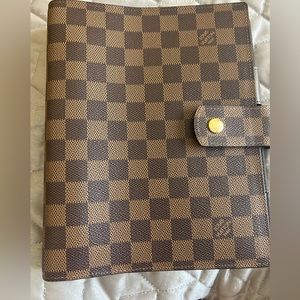 Large Louis Vuitton Agenda Damier Ebene.